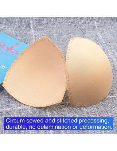 Inserts de Almohadillas para Sujetadores Awpeye 6 Pares Beige