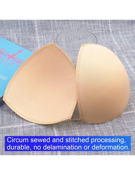 Inserts de Almohadillas para Sujetadores Awpeye 6 Pares Beige