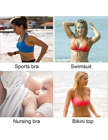 Inserts de Almohadillas para Sujetadores Awpeye 6 Pares Beige