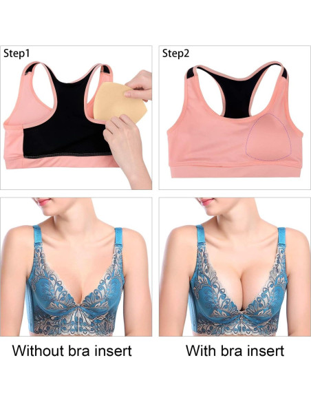 Inserts de Almohadillas para Sujetadores Awpeye 6 Pares Beige