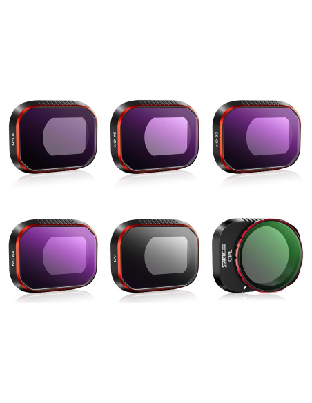 Filtros STARTRC para DJI Mini 4 Pro - Paquete de 6 ND8 ND16 ND32 UV CPL