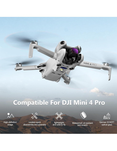 Filtros STARTRC para DJI Mini 4 Pro - Paquete de 6 ND8 ND16 ND32 UV CPL