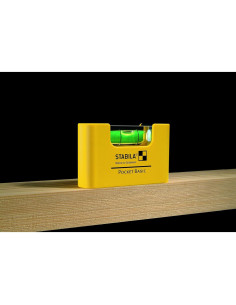 Nivel de Burbuja Stabila Pocket Basic Amarillo/Negro 19g 2