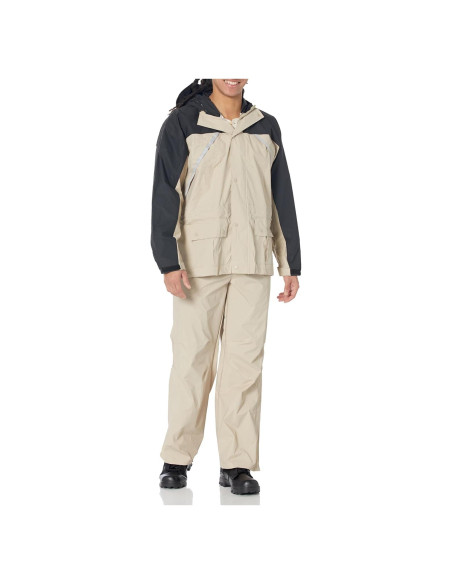 Traje de Lluvia Coleman 20mm PVC/Nylon Unisex 2XL Negro/Tan