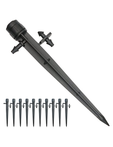 25 Emisores de Riego por Goteo Topiverse, Flujo Ajustable 0-75.7 LPH