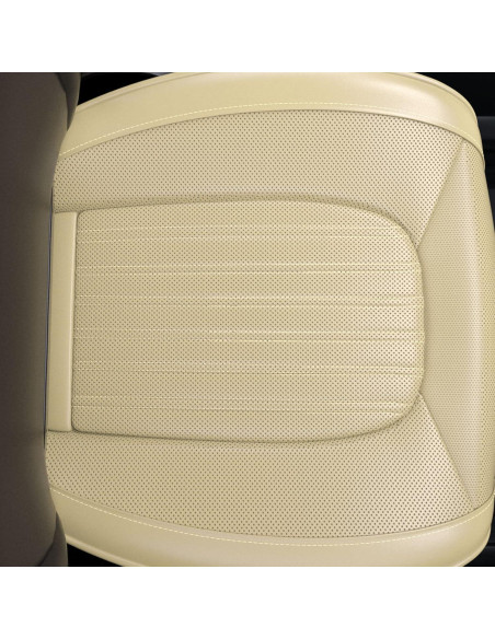 Fundas de Asiento de Coche FEELON ZC Beige 2 Piezas Impermeables