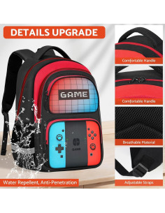 Mochila Escolar Gamer TILYTADLY 43.2 cm para Niños y Adolescentes 2