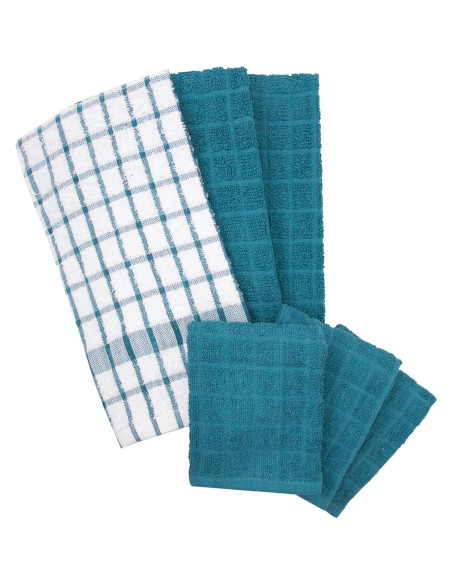 Juego de Toallas de Cocina Ritz Premium 6 Piezas Algodón 100%