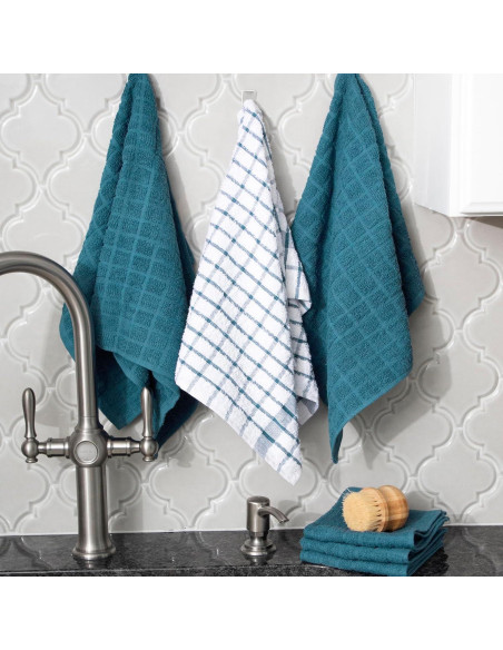 Juego de Toallas de Cocina Ritz Premium 6 Piezas Algodón 100%