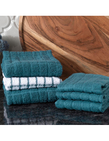 Juego de Toallas de Cocina Ritz Premium 6 Piezas Algodón 100%