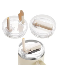 2 Tapas de Vaso Dipesi para Stanley Quencher 40oz a Prueba de Fugas