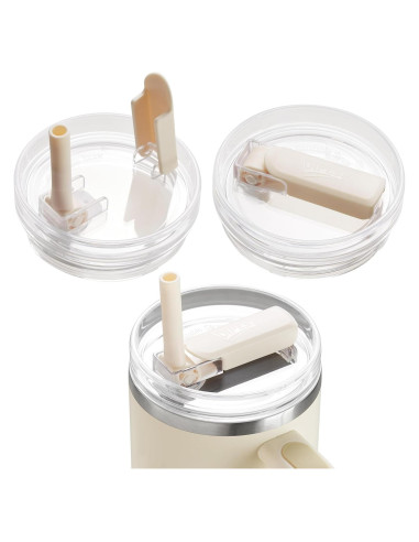 2 Tapas de Vaso Dipesi para Stanley Quencher 40oz a Prueba de Fugas