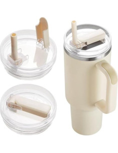 2 Tapas de Vaso Dipesi para Stanley Quencher 40oz a Prueba de Fugas 2