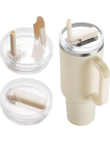 2 Tapas de Vaso Dipesi para Stanley Quencher 40oz a Prueba de Fugas