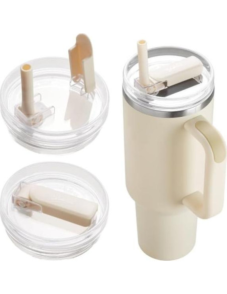 2 Tapas de Vaso Dipesi para Stanley Quencher 40oz a Prueba de Fugas