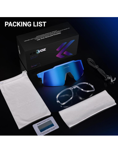 Gafas de sol KAPVOE K9023 polarizadas para ciclismo MTB