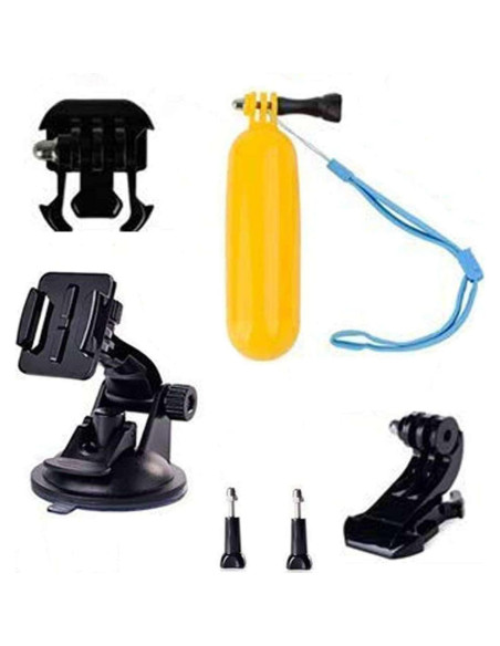 Kit de Accesorios para Cámara de Acción 8 en 1 Navitech - Compatible con VEHO Muvi KX-1 y NPNG 4K