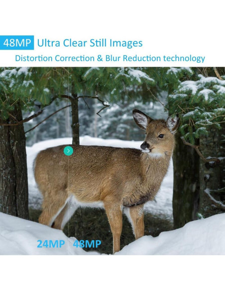 Cámara de sendero GardePro E5 48MP 1296p visión nocturna 30.48m