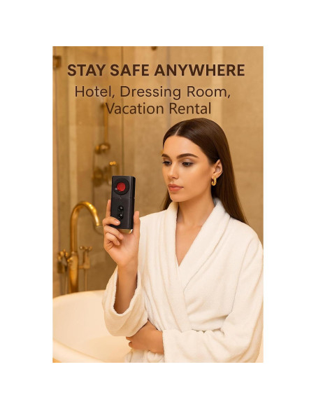 Detector de Cámaras Ocultas Techoln T3 - Seguridad para Viajes