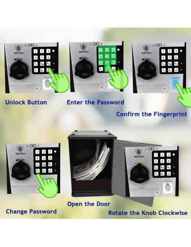 Banco Seguro para Niños Like LT-G982 con Huella Dactilar