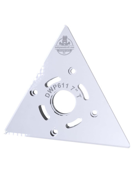 Base de precisión para router Dewalt DWP611/ DCW600/ PC450 7"