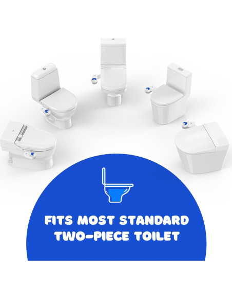 Accesorio de Bidet POCALAND Blanco, Agua Fría, Doble Boquilla