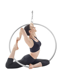 Aro Aéreo Lyra Upyouths 80cm Acero Inoxidable 115kg Yoga
