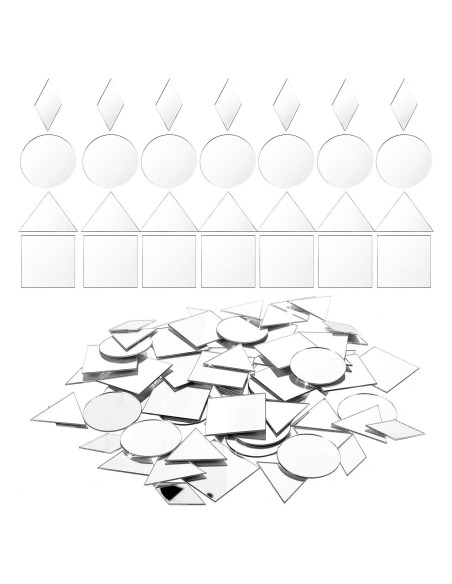 120 Espejos Mini Autoadhesivos DIVINA VITAE para Manualidades