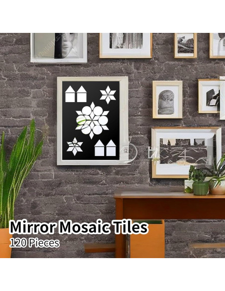 120 Espejos Mini Autoadhesivos DIVINA VITAE para Manualidades