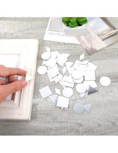 120 Espejos Mini Autoadhesivos DIVINA VITAE para Manualidades