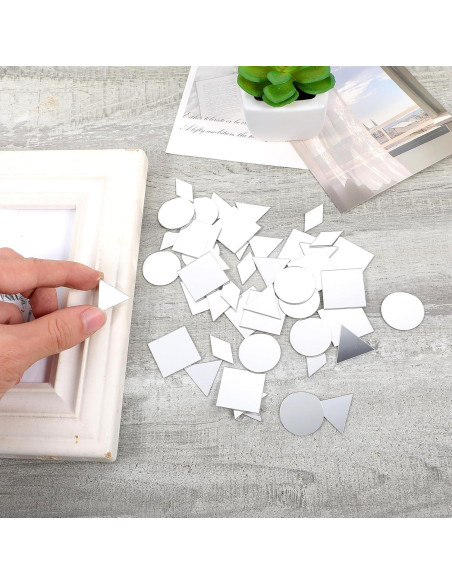 120 Espejos Mini Autoadhesivos DIVINA VITAE para Manualidades