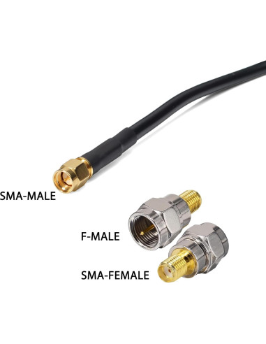Antena Externa 433Mhz UAYESOK con Soporte y Cable 3M
