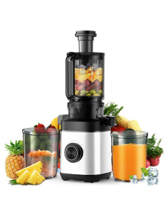 Exprimidor de Prensa Fría PSIIDAN MKSJ 1.2L Acero Inoxidable