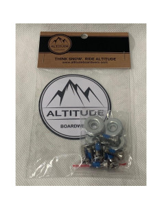 Kit de Montaje Snowboard Altitude - 8 Tornillos 18mm + Arandelas 2