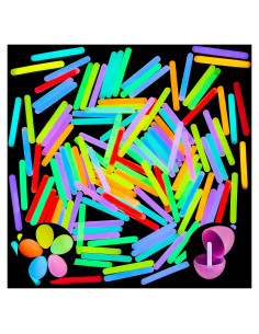 Palitos Brillantes JOYIN 100 Unidades 4.3 cm Multicolores