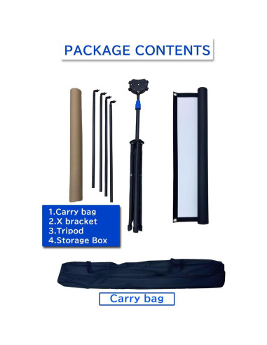 Pantalla de proyector 80" 4K HD Ribowri con soporte y trípode