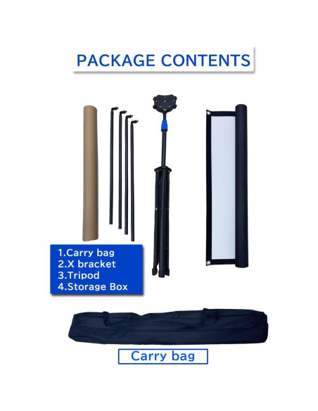 Pantalla de proyector 80" 4K HD Ribowri con soporte y trípode