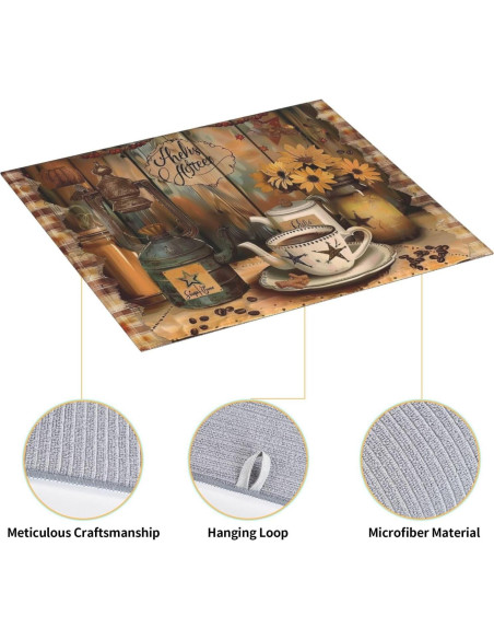 Alfombrilla Antideslizante para Secar Platos Yamxbfa 40.6x45.7cm