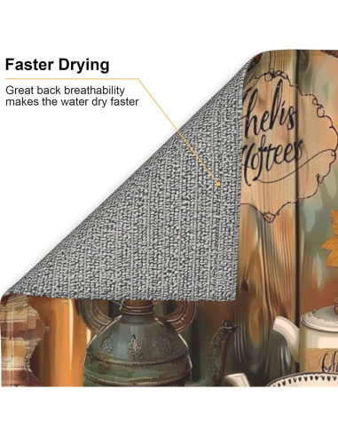 Alfombrilla Antideslizante para Secar Platos Yamxbfa 40.6x45.7cm