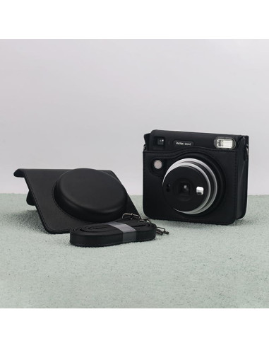 Funda de cámara Frankmate para Fujifilm Instax SQ40/SQ1 - Cuero PU negro