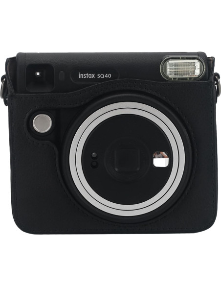 Funda de cámara Frankmate para Fujifilm Instax SQ40/SQ1 - Cuero PU negro