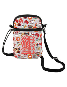 Bolsa Cruzada MEIKIUP Vibes Casino 14.8x21cm Regalo Original