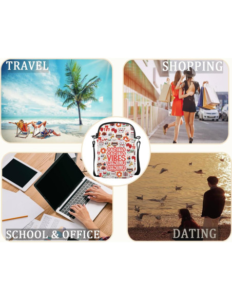 Bolsa Cruzada MEIKIUP Vibes Casino 14.8x21cm Regalo Original