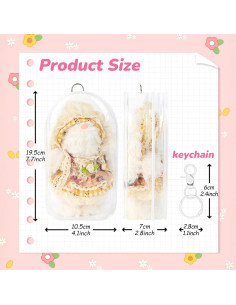 Funda Protectora Transparente Playexen para Muñecas 18.5 cm 2