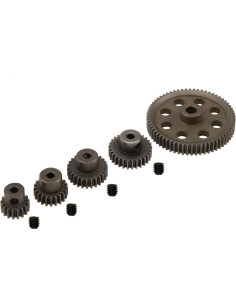 Engranaje Principal Diferencial Metal 64T + Piñones 17T 21T 26T 29T RC 2