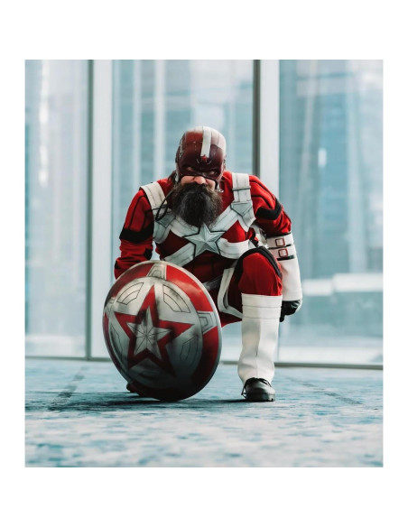 Escudo Cinemático Guardian Rojo Safa 55.88 cm Cosplay LARP