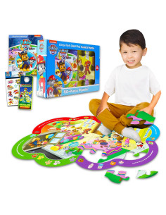 Rompecabezas de Piso Paw Patrol 40 Piezas + Libro y Stickers