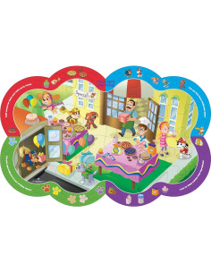 Rompecabezas de Piso Paw Patrol 40 Piezas + Libro y Stickers 2