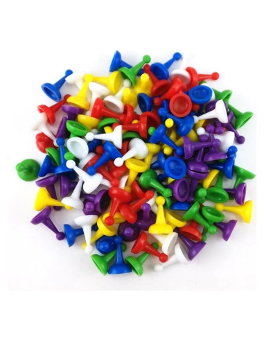 Piezas de Peones Multicolor Honbay 120 Piezas 16x25mm