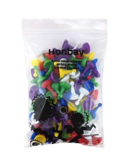 Piezas de Peones Multicolor Honbay 120 Piezas 16x25mm